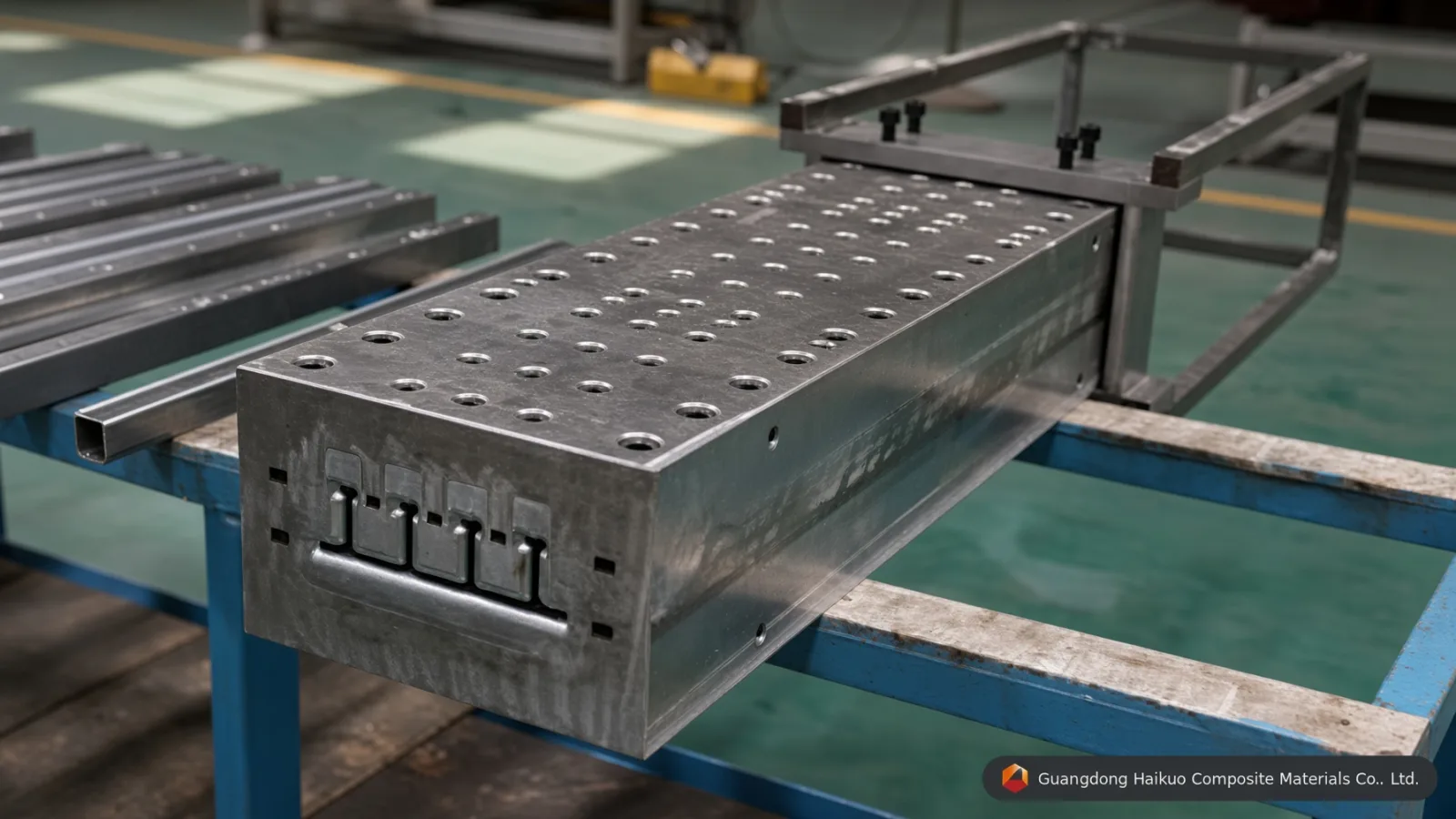 Molde de pultrusión para tarima de PRFV
