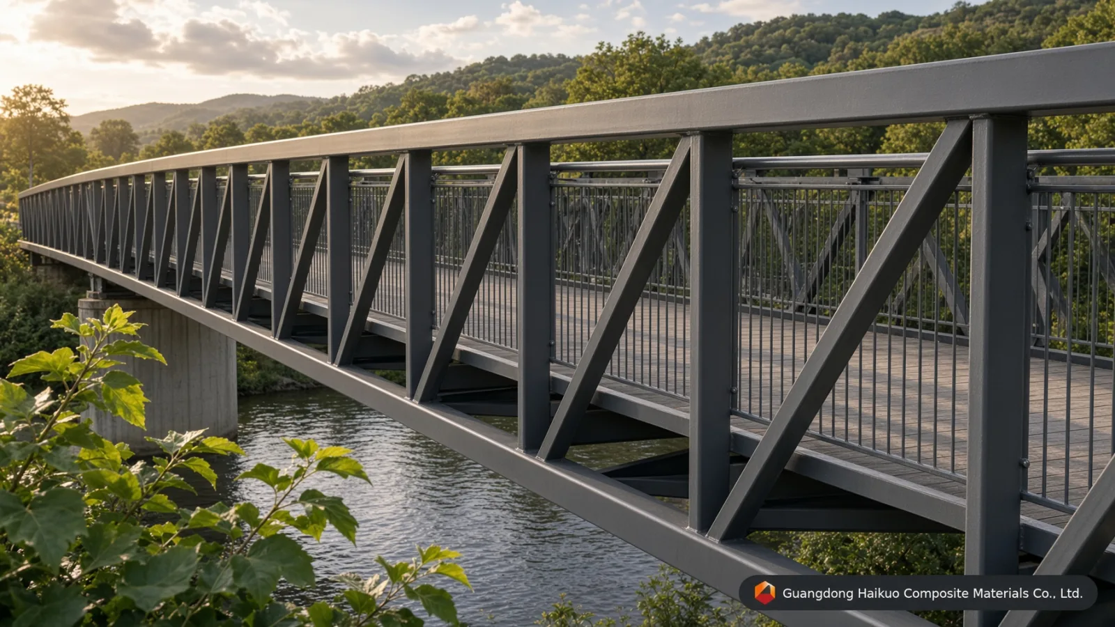 Construcción de un puente de PRFV
