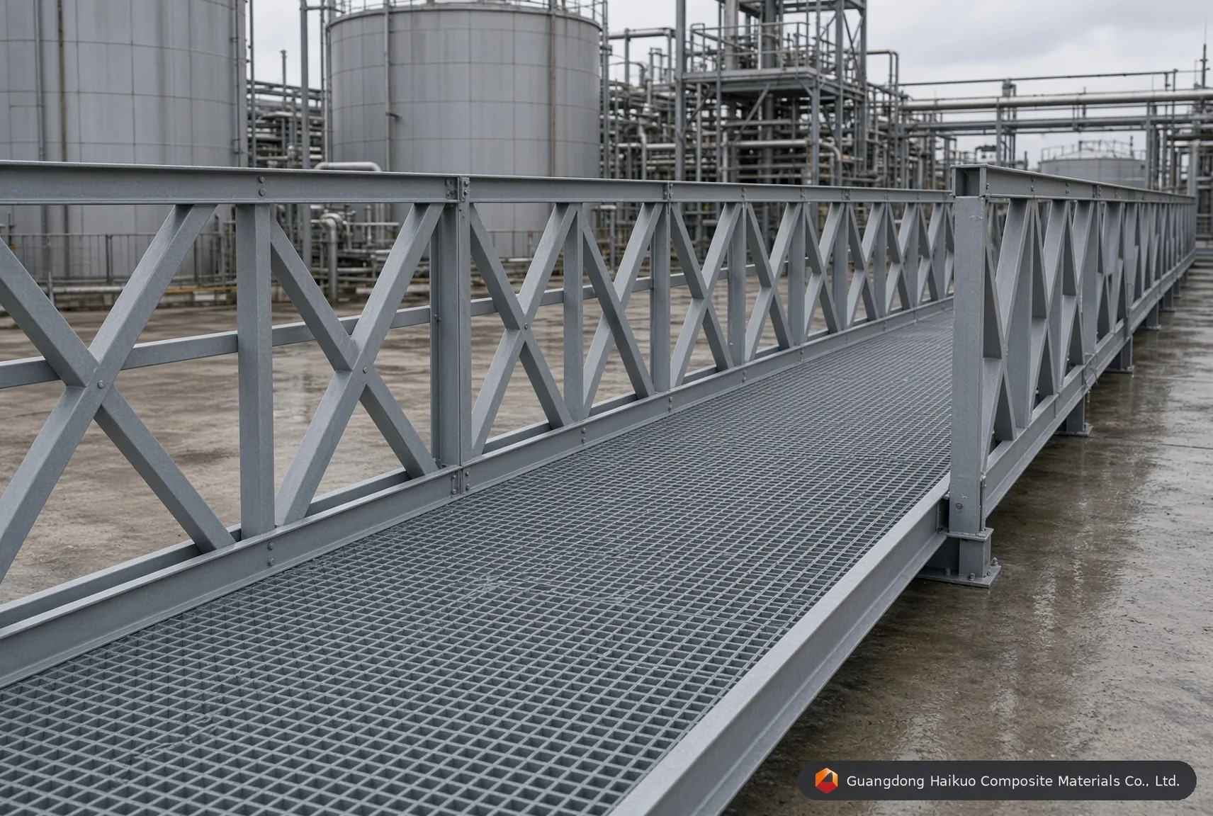 Compuesto de PRFV que refuerza una estructura de puente