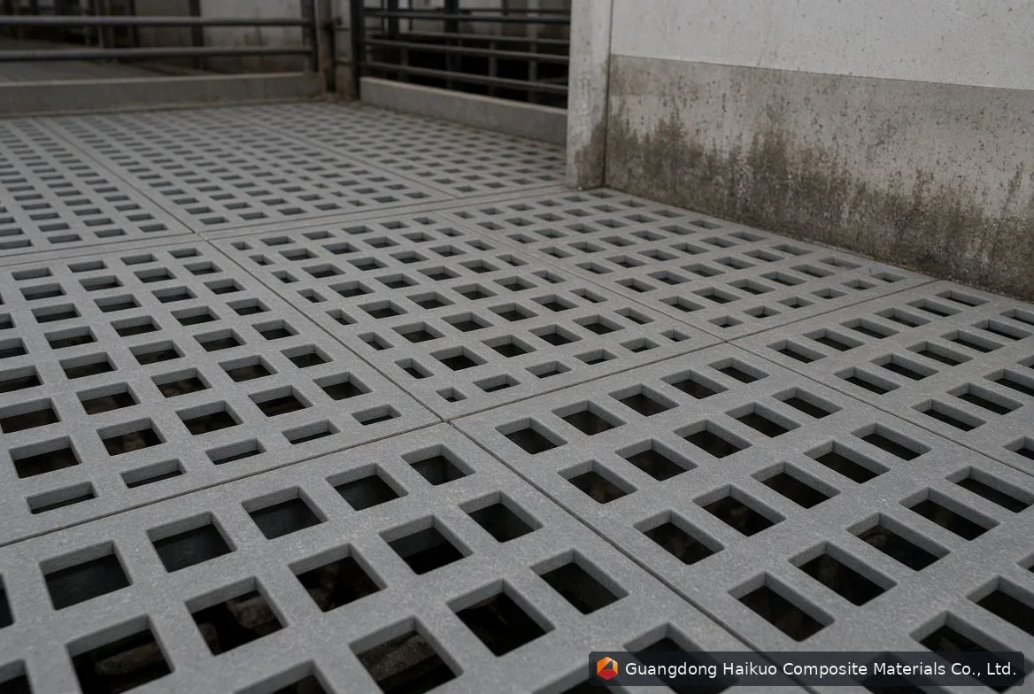 Escalera de gato con jaula de PRFV