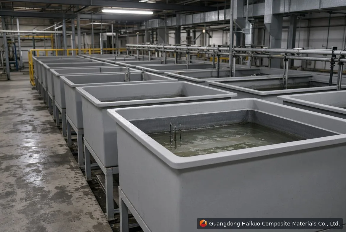 Cuba de electrodeposición de PRFV