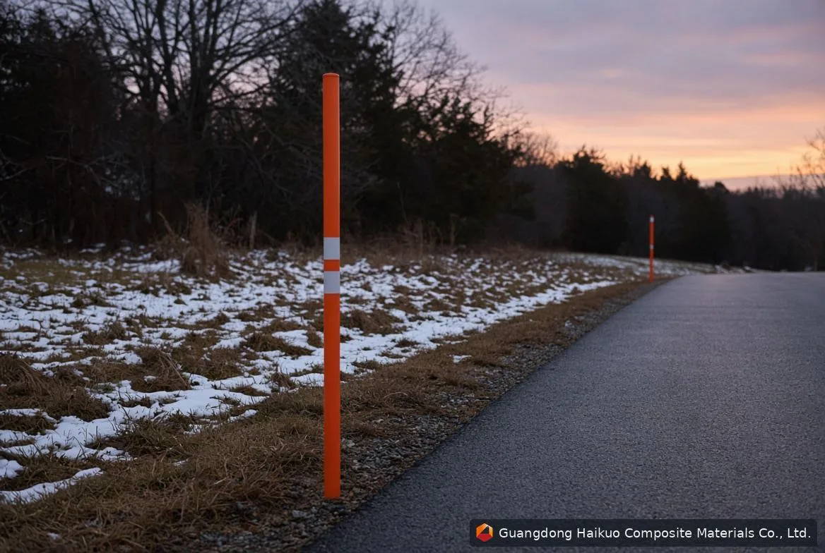 Balizas reflectantes de PRFV para accesos